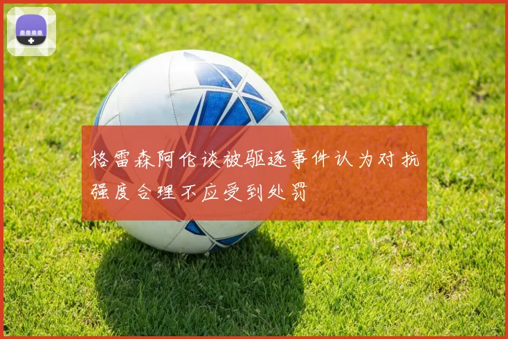 格雷森阿伦谈被驱逐事件认为对抗强度合理不应受到处罚