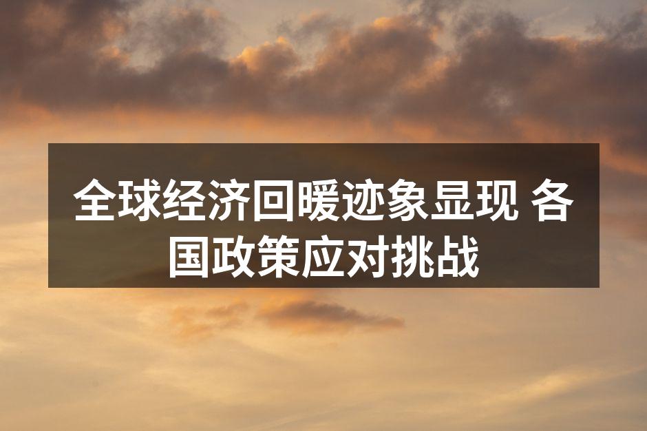 各国政策应对经济挑战